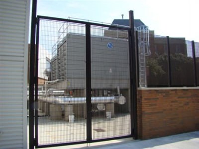 EQUIPMENT ENCLOSURE STEEL FENCE AND GATE